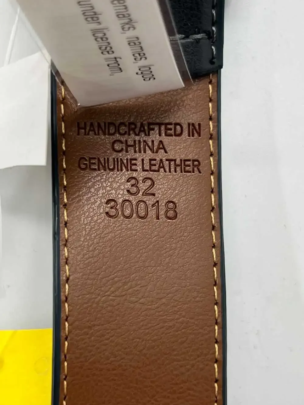English Laundry Leather Belt | Men’s Regular 32 Black